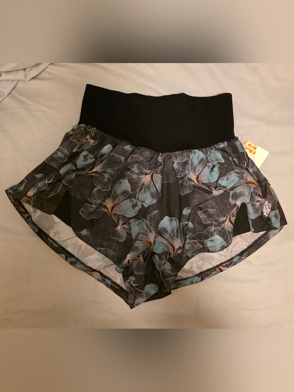 FP Movement by Free People Floral High-Waisted Athletic Shorts